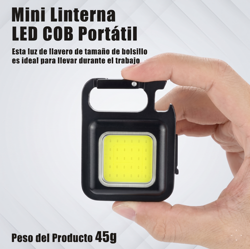 Mini Linterna LED Recargable Magnética USB