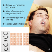 Kit Antironquidos — Tiras Nasales + Dilatador Nasal Magnético para Dormir Mejor