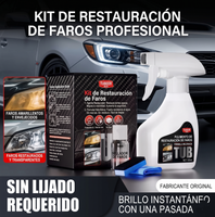 Kit Restaurador de Faros para Carro — Elimina el Amarillo en Minutos